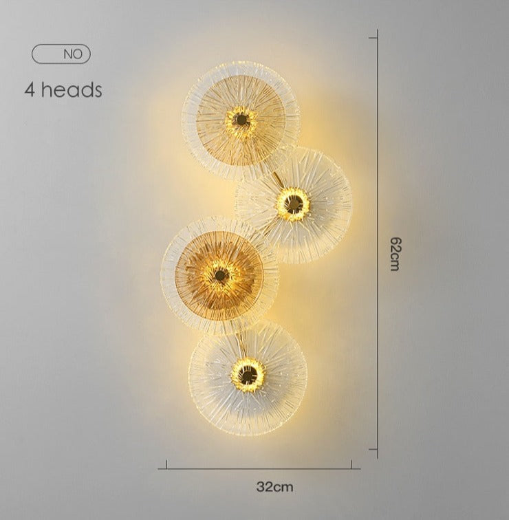 Elegant Postmodern Glass Stylish Wall Lamp