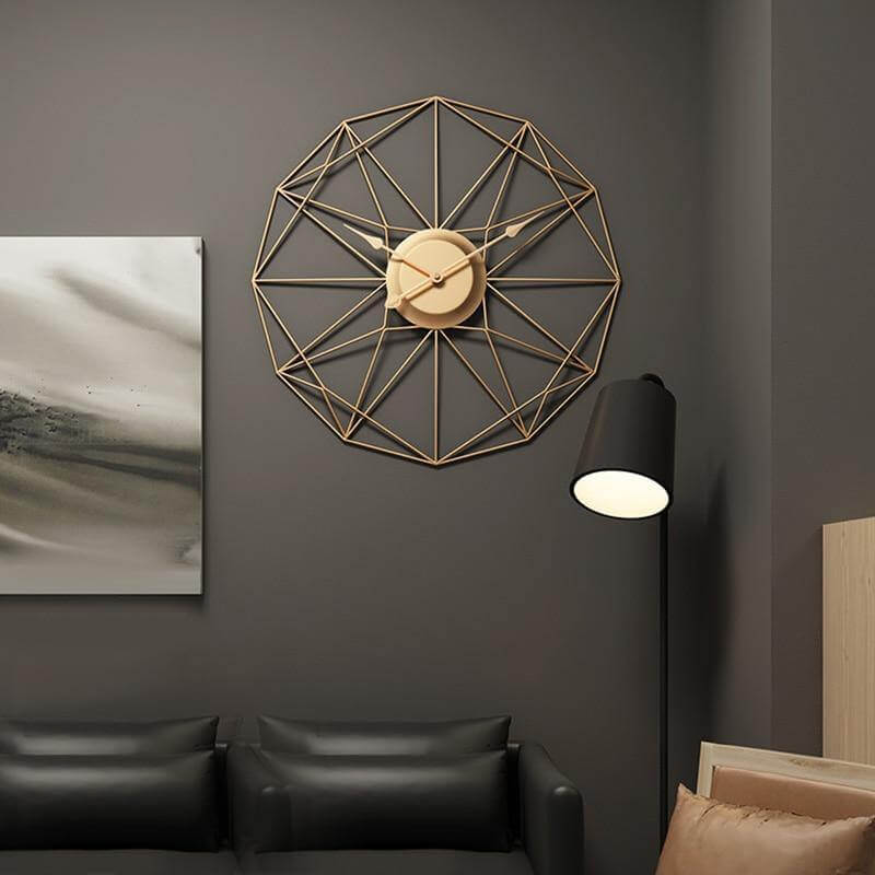 Iron Art Silent Wall-Mounted Clock