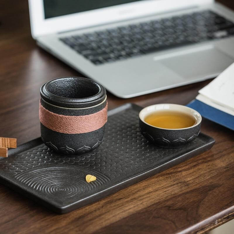 Portable Chinese Kung Fu Ceramic Tea Mug