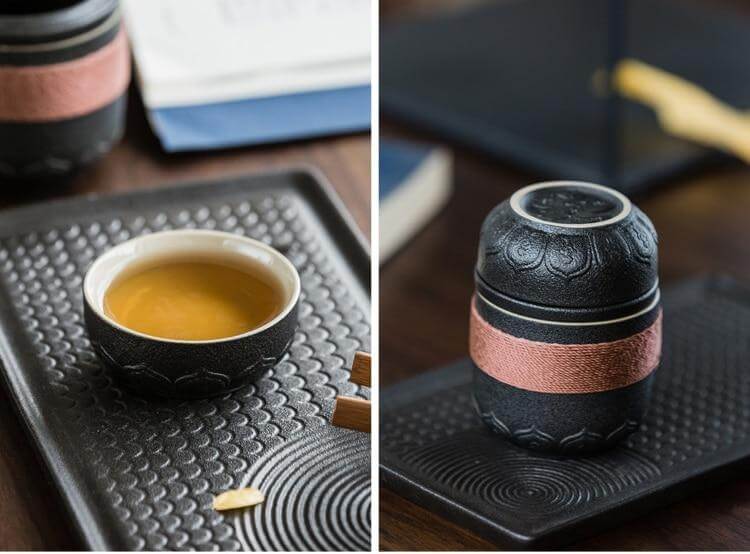 Portable Chinese Kung Fu Ceramic Tea Mug