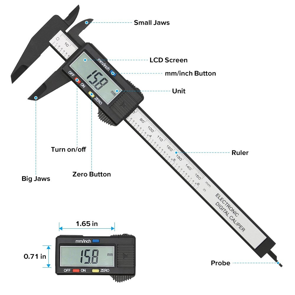Digital Measuring Caliper Ruler Tool