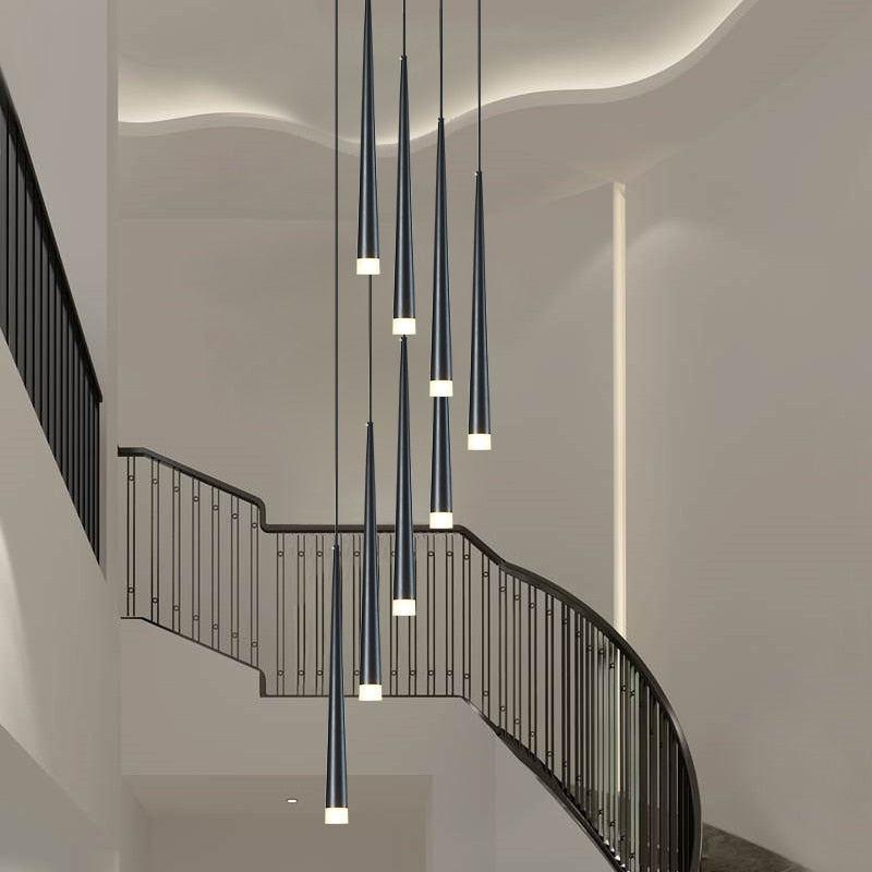 Nordic Long Downlight Elegant Led Chandelier