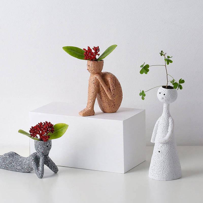 Nordic Creative Cut Portrait Flower Pots