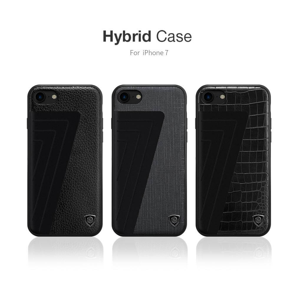 Leather+Aluminum+Soft Hybrid Back Cover Iphone Cases