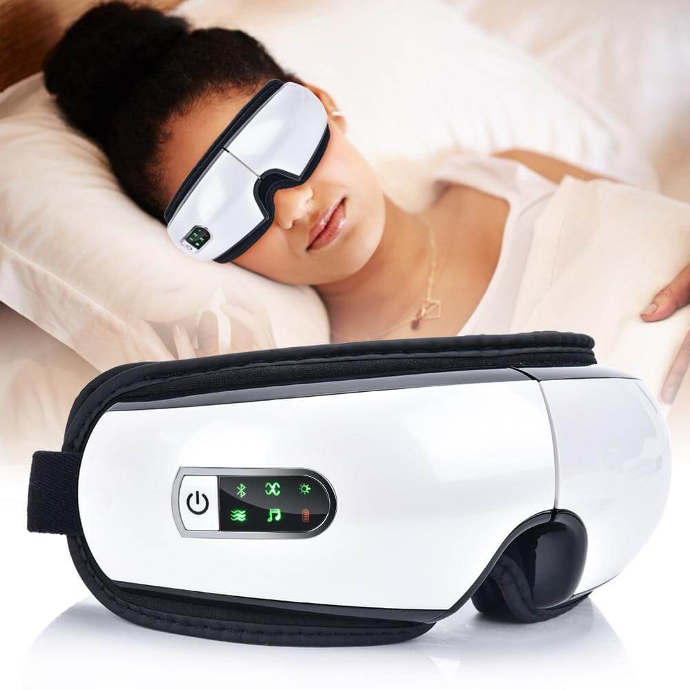 Smart Rechargeable Electric Hot Eye Massager for Eye Strain