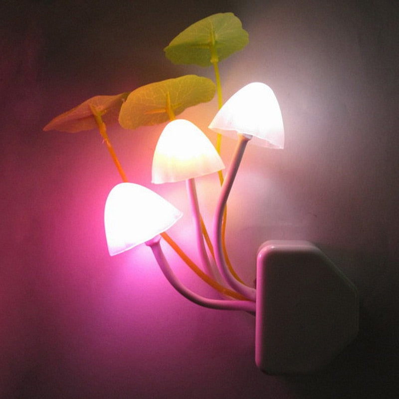 Fairy Colorful Mushroom Night Wall Lamp