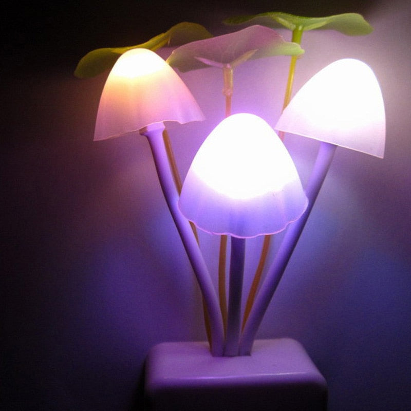 Fairy Colorful Mushroom Night Wall Lamp