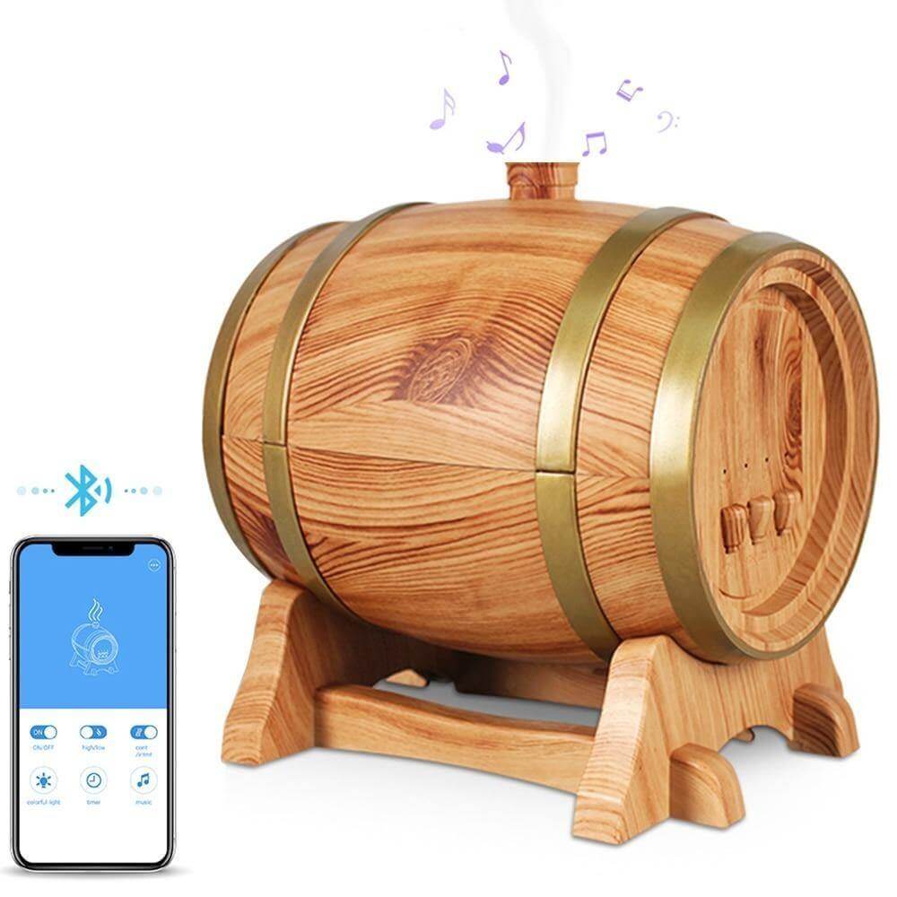 Smart Wine Barrel Aroma Diffuser  with Bluetooth Speaker