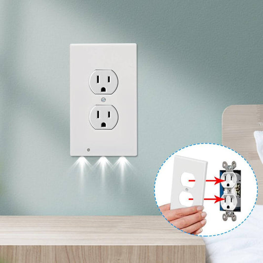 Outlet Cover Wall Plate With Led Night Lights - UTILITY5STORE