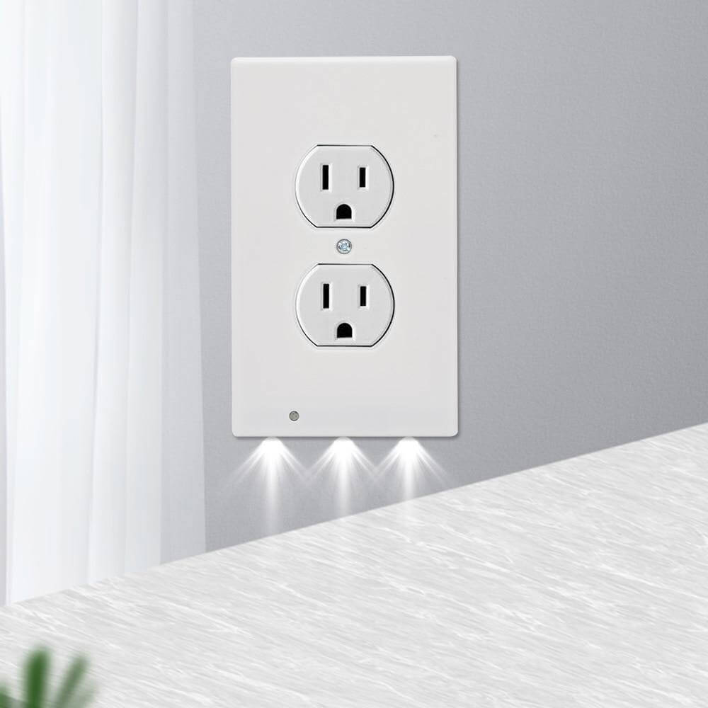 Outlet Cover Wall Plate With Led Night Lights - UTILITY5STORE