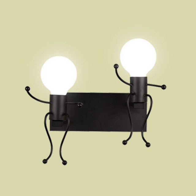 Mini Man Robot Art Wall Lamp