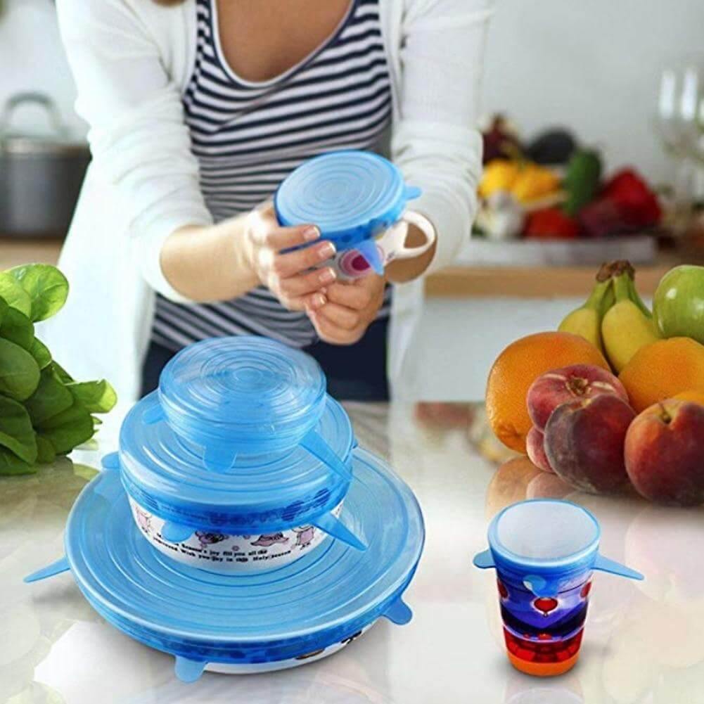 Reusable Durable Silicone Food Cover Lids