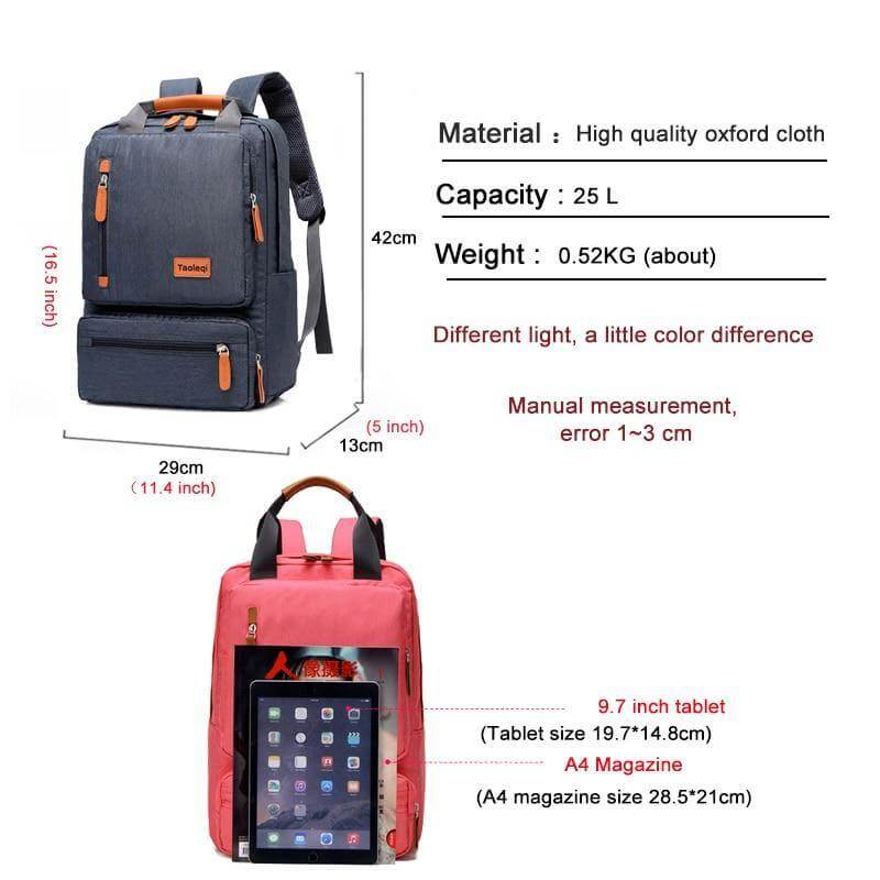 Casual Oxford High Capacity Business Anti-Theft Backpack