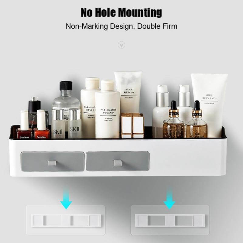 Wall Mount Bathroom Cosmetic Organizer