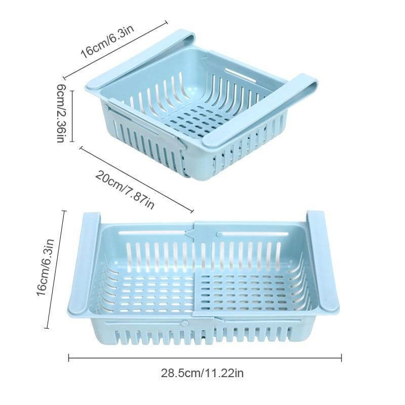 Adjustable Fridge Storage Drawer