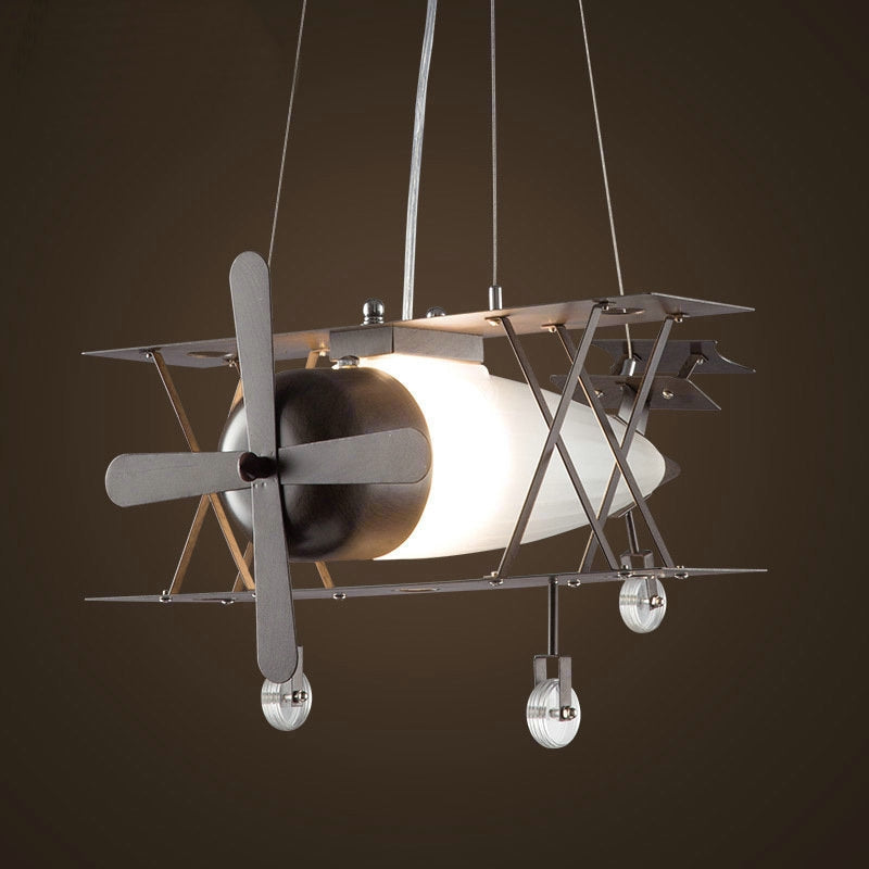 Vintage Airplane Creative Pendant Lamp