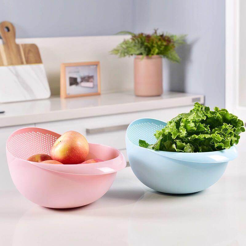 Silicone Rice Bowl Drain Basket