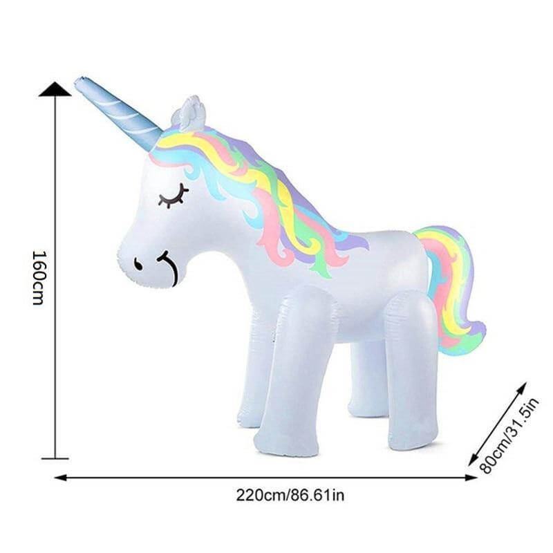 Gigantic Inflatable Unicorn Water Spray Summer Toy