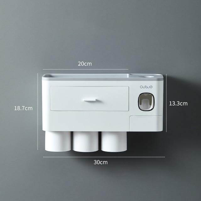 Wall-Mounted Magnetic Bathroom Organizer