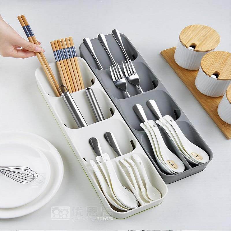 Hidden Multilayer Silverware Organizer