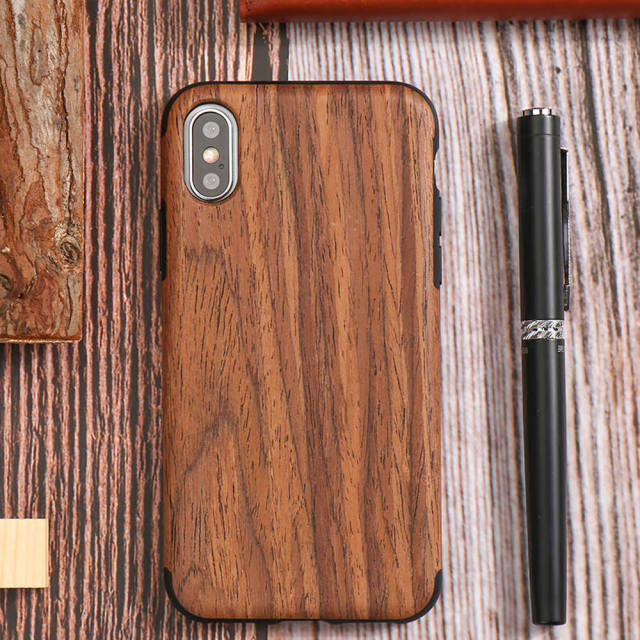 Retro Case Wood pattern For iPhone Models