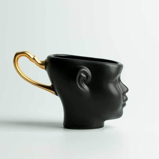 Elegant Ceramic Realistic Face Mugs