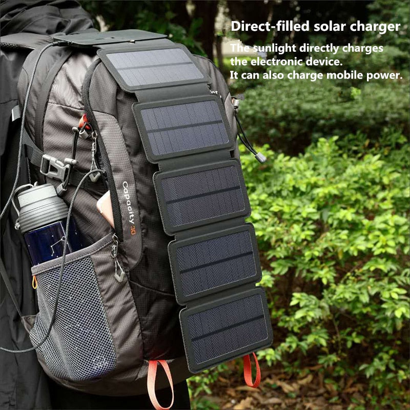 Foldable Portable Solar Panel Phone Charger