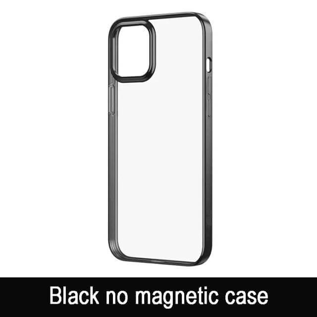 Transparent Magnetic Charger Case for iPhone 12