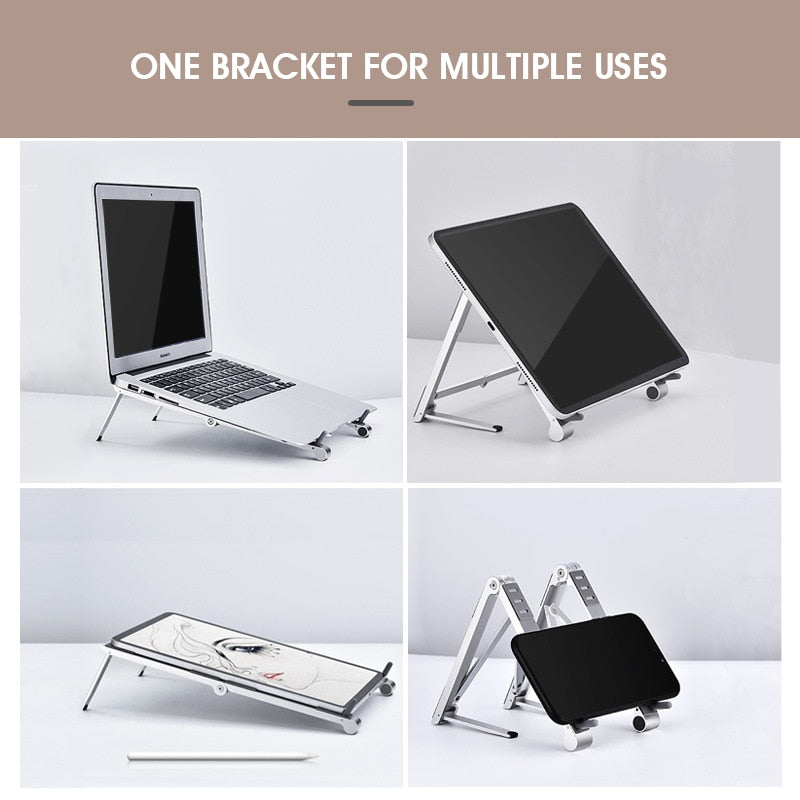 Adjustable Folding Notebook Phone Holder Stand