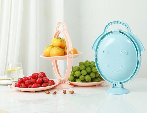 Multi-Layer Creative Foldable Snack Fruit Bowl Stand