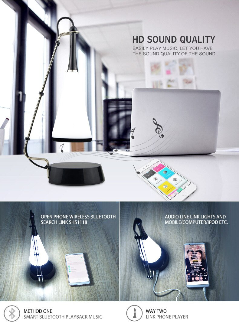 Touch Sensor Bluetooth Speaker Led Table Lamp