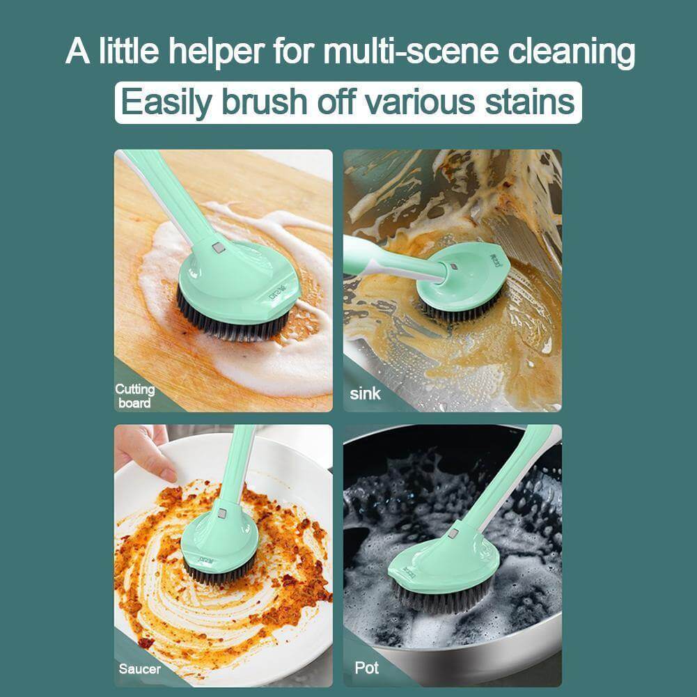 Multifunctional Kitchen Dish Soap Dispensing Brush