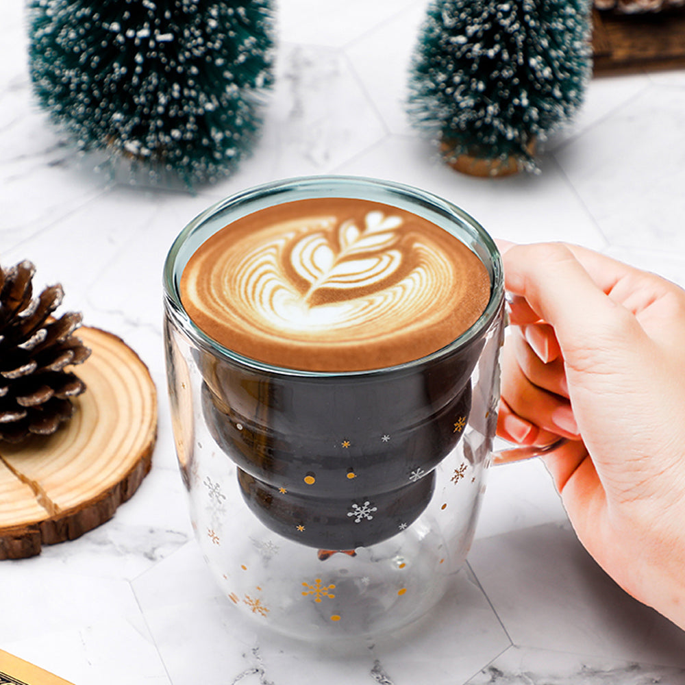 Double-Layer Christmas Mugs