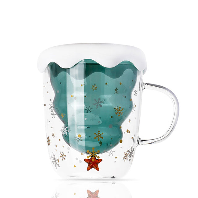 Double-Layer Christmas Mugs