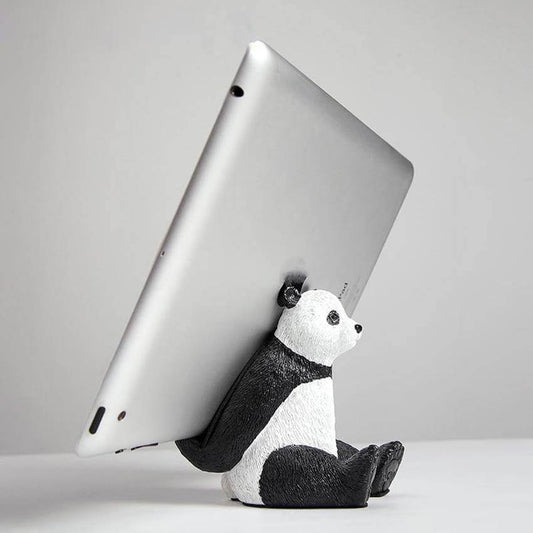 Sitting Panda Resin Phone Holder