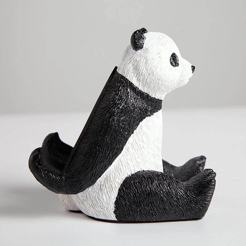 Sitting Panda Resin Phone Holder