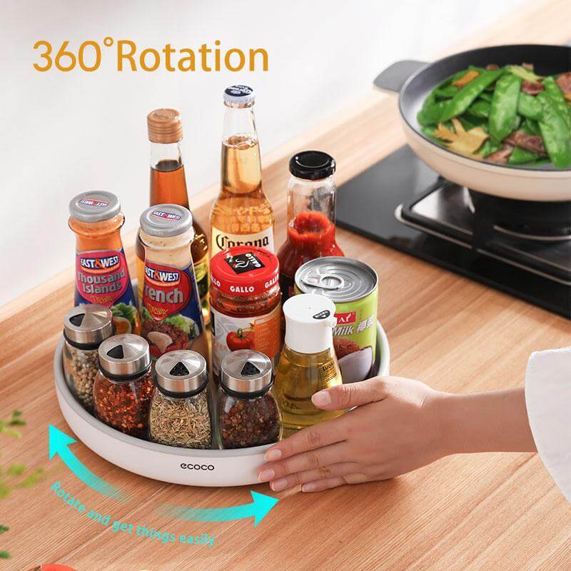 360° Rotating Tray Seasoning Bottle Organizer - UTILITY5STORE