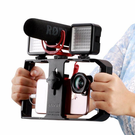 Vlogger Smartphone Tripod Mount Stand Stabilizer