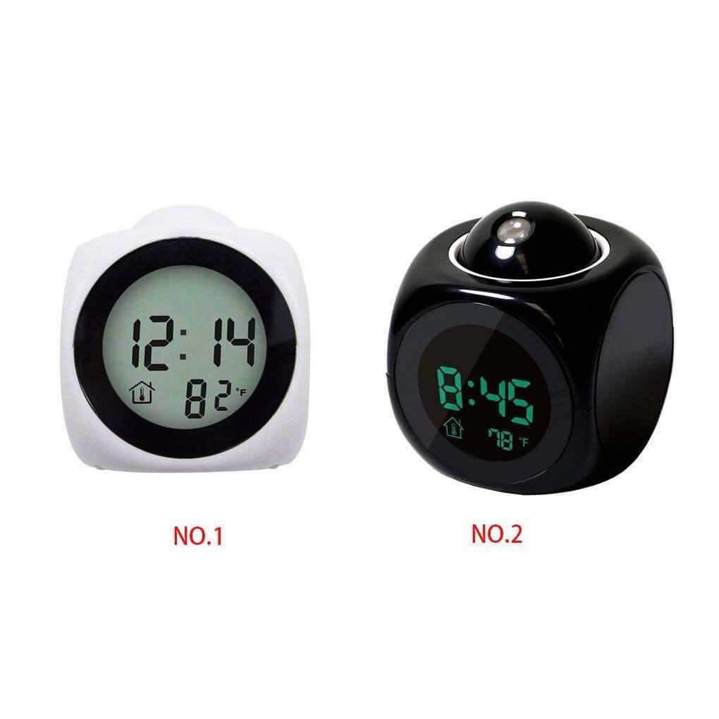 LCD Projection Display Digital Alarm Clock