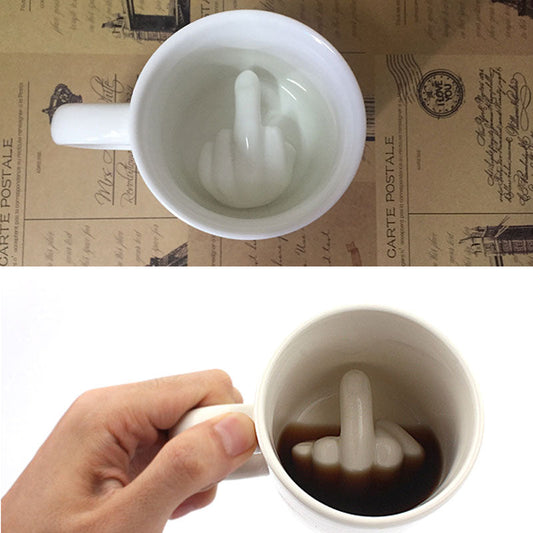 Middle Finger Ceramic Mug