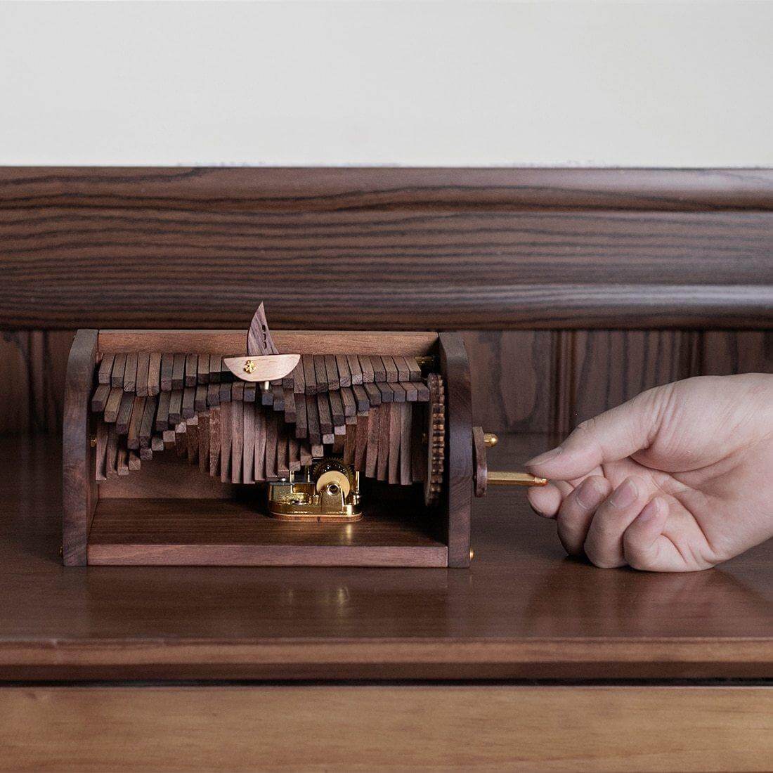 DIY Wooden Puzzle Model Music Box Kit