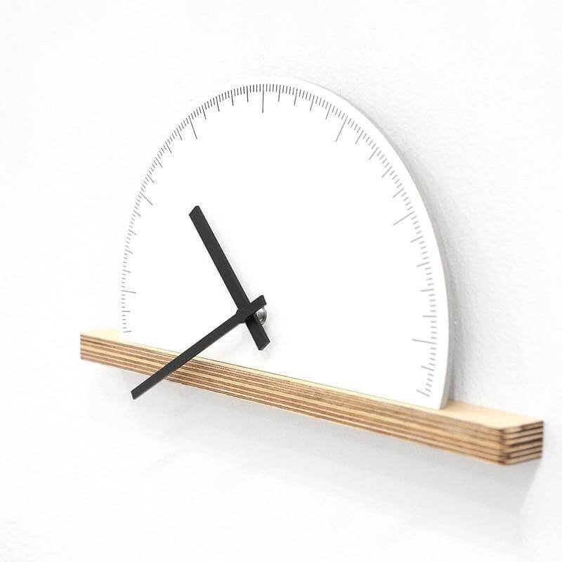 Modern Geometry Half Nordic Wall Clock