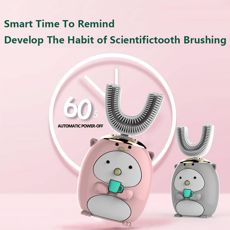 Smart Ultrasonic Silicone Toothbrush for Kids