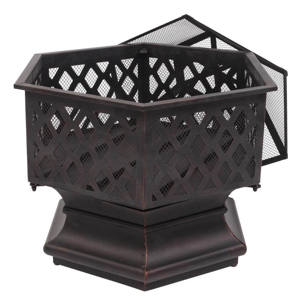 Geometric Garden Fire Pit Stove