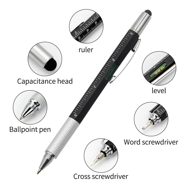 6in1 Screwdriver Ruler Pen