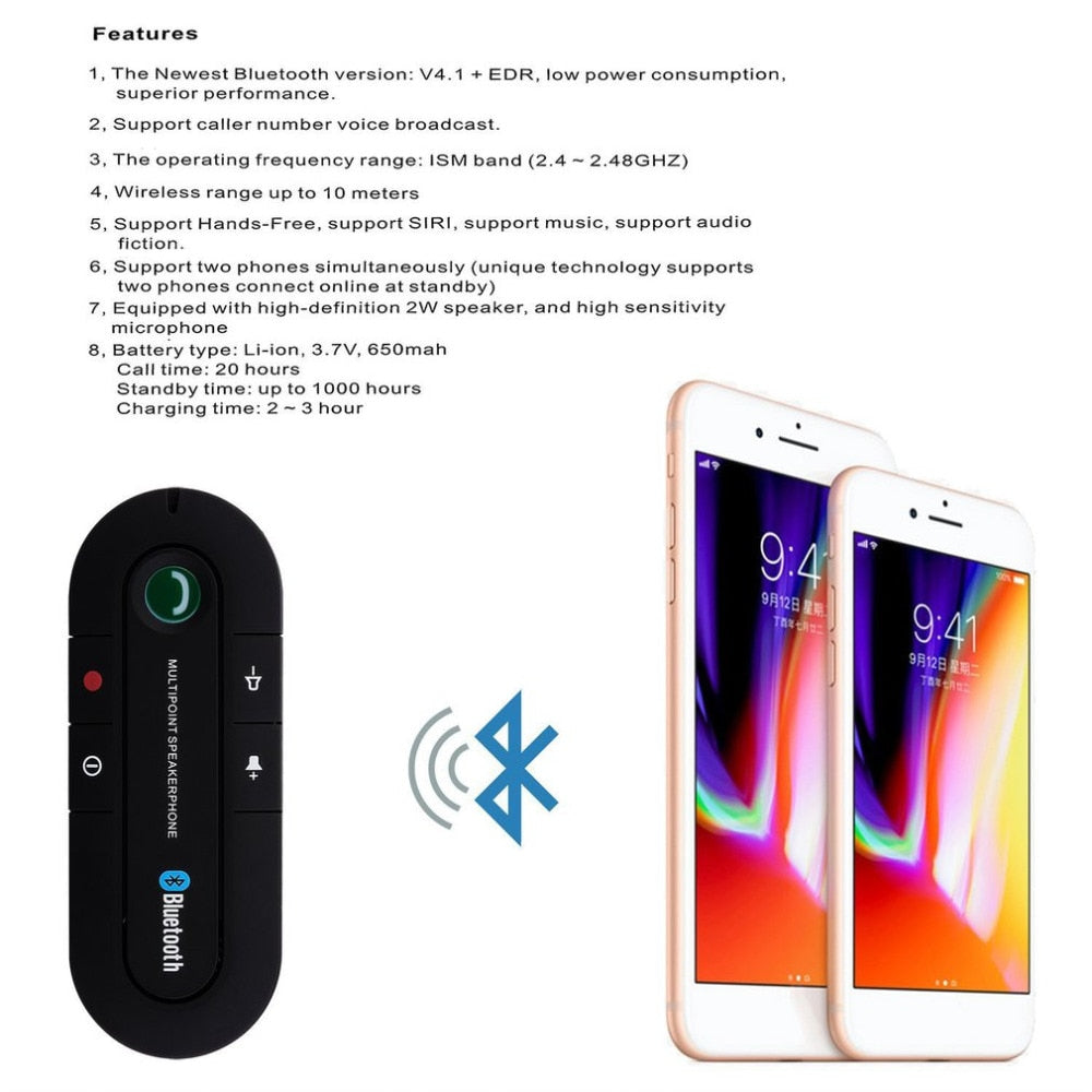 Bluetooth Handsfree Car Speakerphone