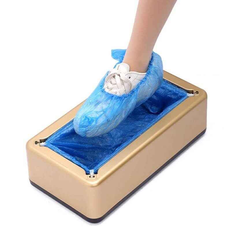 Portable Hand-Free Disposable Shoe Cover Box