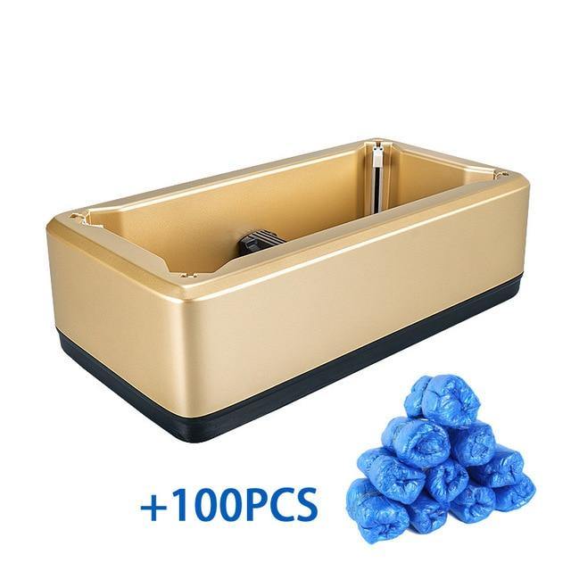 Portable Hand-Free Disposable Shoe Cover Box