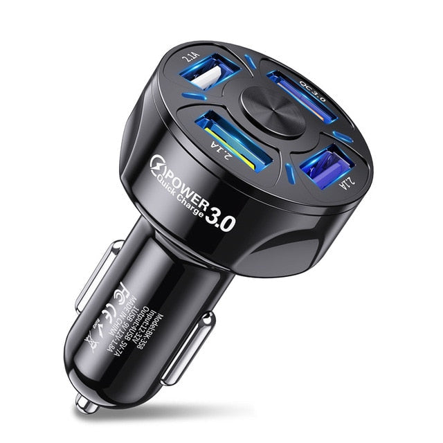 4-Port USB Car Quick Charge - UTILITY5STORE