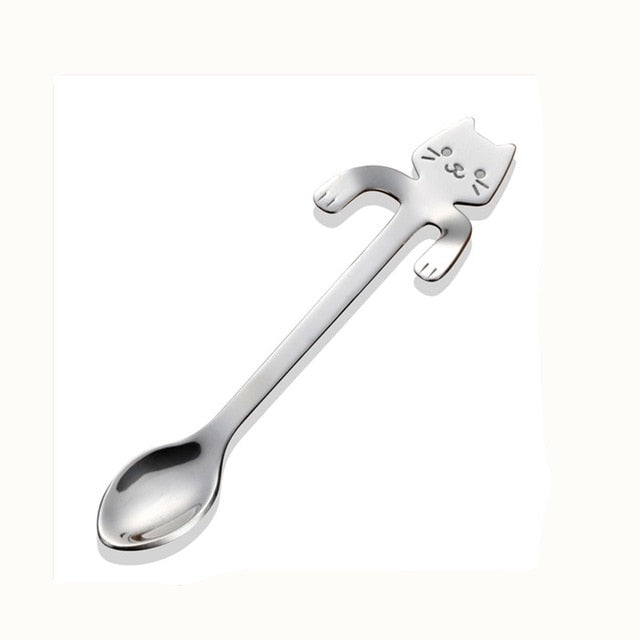 Cute Cat Long Handle Tea Spoon